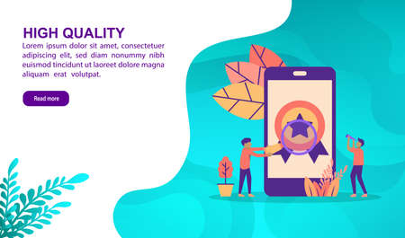 High quality illustration concept with character. Template for, banner, presentation, social media, poster, advertising, promotionのイラスト素材