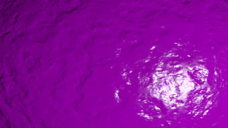 3D illustration of chaotic abstract background made of VIOLET (RYB) color on a curved surface with lights and shadowsの写真素材