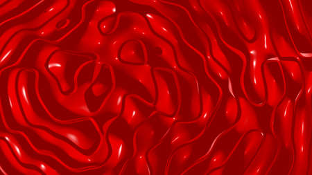 Plain 3D abstract background of monochromic Red color with shadow and coloring suitable for adding various materialsの写真素材
