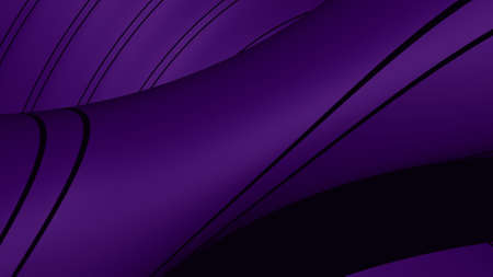 3D illustration of a background in indigo color with special texture of moving groove lines