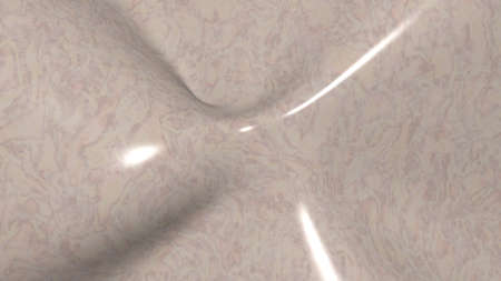 Mathematical shape made of stone monochromic 3D curved abstract background image made of plain marble patterns with shadow perspectivesの写真素材