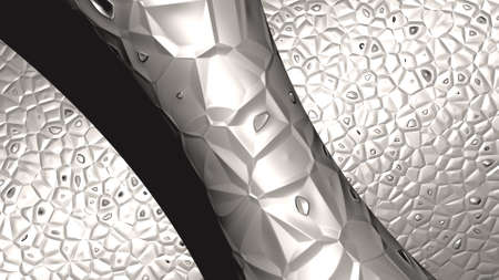 Colorful background of SEA SHELL made by 3D illustration of rough surface with texture and tornado...