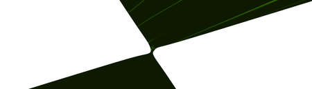 Ultra wide 3D abstract background of curved geometrical patterns of CHART REUSE color with lighting and shadows for various applications needing colorful environment. illustration and businessの写真素材