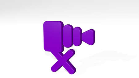 VINTAGE CAMERA FOLDABLE stand with shadow. 3D illustration of metallic sculpture over a white background with mild texture. design and abstractの写真素材