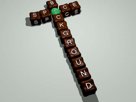 combination of space background built by cubic letters from the top perspective, excellent for the...