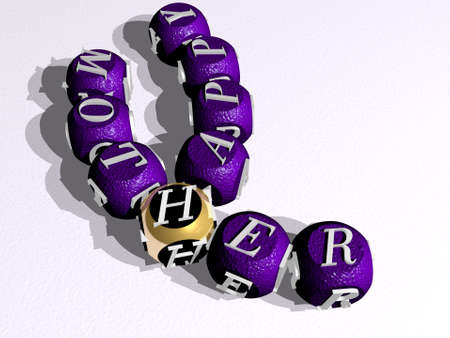 HAPPY MOTHER combined by dice letters and color crossing for the related meanings of the concept....