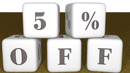 % OFF built by dice letters and color crossing for the related meanings of the concept by 3D...