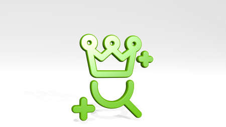 SEO SEARCH REWARD from a perspective with the shadow. A thick sculpture made of metallic materials of 3D rendering. illustration and businessの写真素材