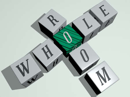 combination of whole room built by cubic letters from the top perspective, excellent for the concept presentation. background and illustrationの写真素材