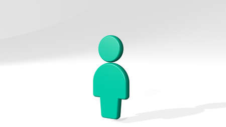 SINGLE NEUTRAL ACTIONS SHARE made by 3D illustration of a shiny metallic sculpture with the shadow...