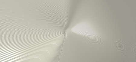 Chaotic 3D abstract background of curved geometrical patterns of LIGHT GOLDEN ROD YELLOW color with...