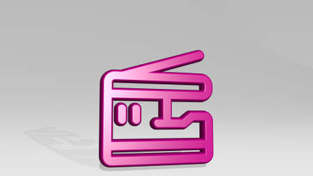 OFFICE PRINTER illustration background.の写真素材