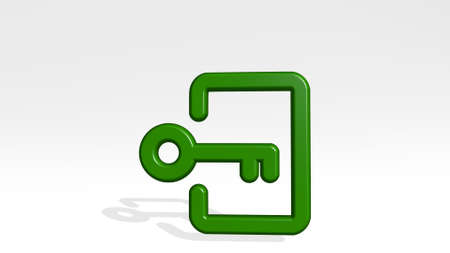 LOGIN KEY illustration background.の写真素材