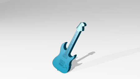 electric guitar illustration background.の写真素材