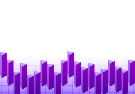 Three-dimensional columns background purpleのイラスト素材
