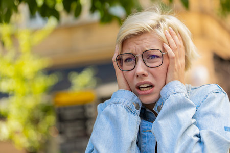 Sad unhappy young woman thinks over life concerns, suffers from unfair situation. Problem, feeling...
