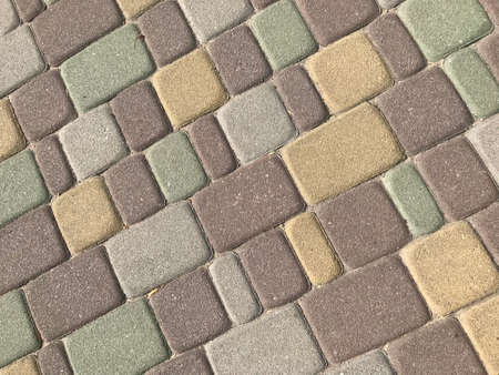 background texture of trotuvor tiles of different colors.