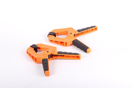 Orange tweezersの写真素材