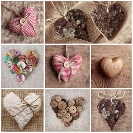 Hearts collage