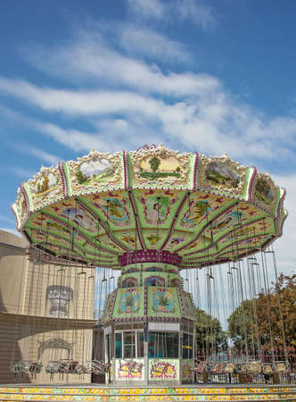 Carousel in Prater in Vienna, Austriaのeditorial素材