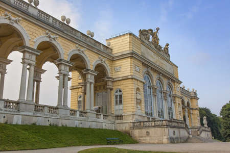 The Gloriette in the Schonbrunn Palace Garden, Vienna, Austriaのeditorial素材
