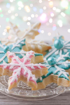 Pastel colored sweets for christmasの写真素材