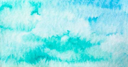 Abstract blue  background. Watercolor illustration.の写真素材