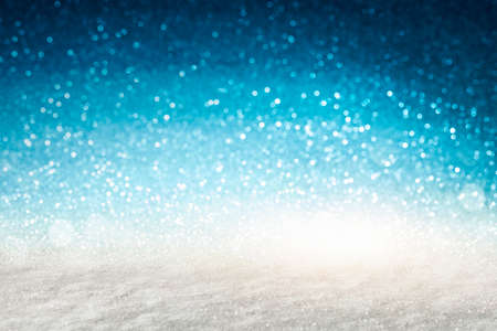 Abstract blue background with sparklesの写真素材