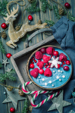 Stollen cake and christmas cookiesの写真素材