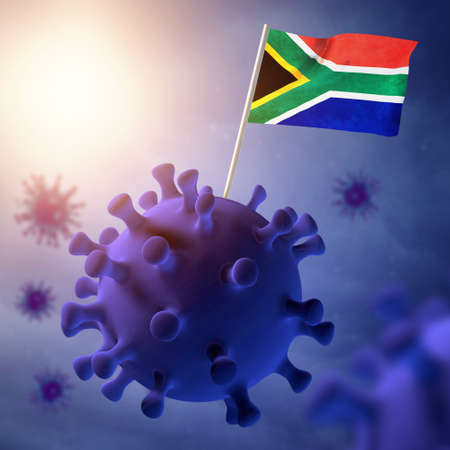 Omicron Variant. Coronavirus mutation. 3d renderingの写真素材