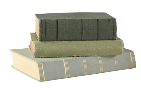 Pile of books on white backgroundの写真素材