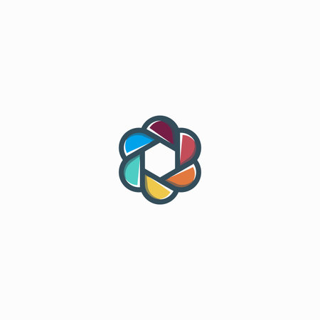 A vibrant and eye-catching  featuring a colorful geometric design.