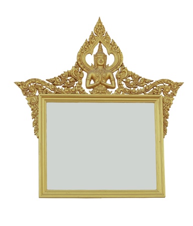 Thai style frame isolated on white W / PATH.の写真素材