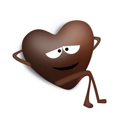 Chocolate characterの写真素材