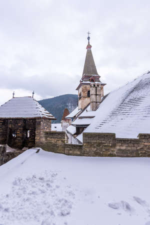 Orava castle at Slovakia, historical monument fortress.の写真素材