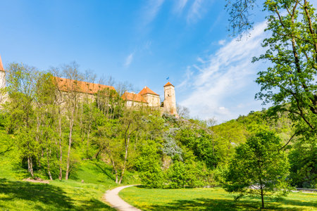 Veveri castle, Czech republic. Old ancient castle near the Brno city in South Moravia region.のeditorial素材