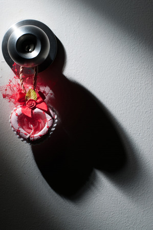 Alone with dark heart and dark valentine.の写真素材