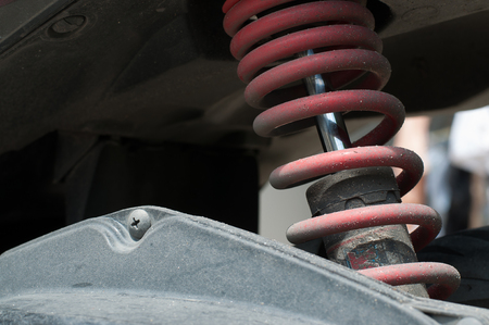 Dirt on shock Absorber motorcycle