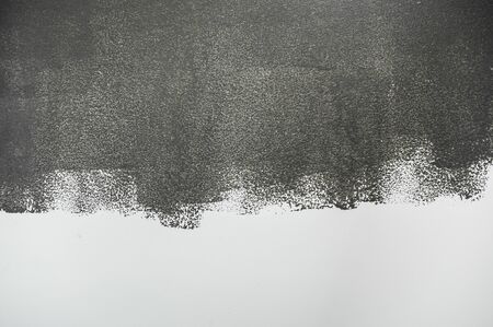 Grey paint on white wall background.の写真素材