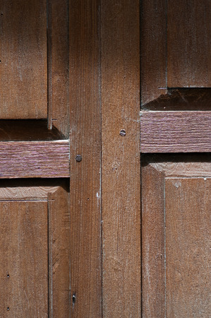 Close up of Antique wooden window.の写真素材