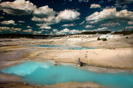 Yellostone puddlesの写真素材
