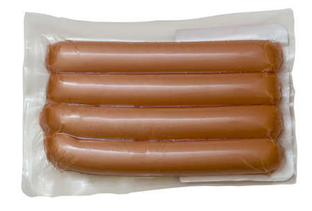 sausage in packageの写真素材