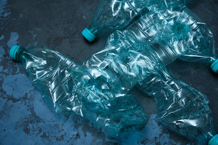Plastic bottles, recycle waste management concept.