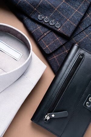 Set of classic men clothing and accessories