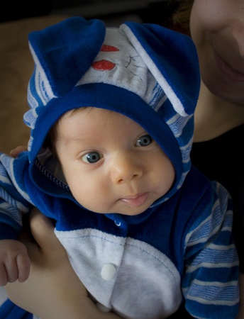 little bunny baby boyの写真素材