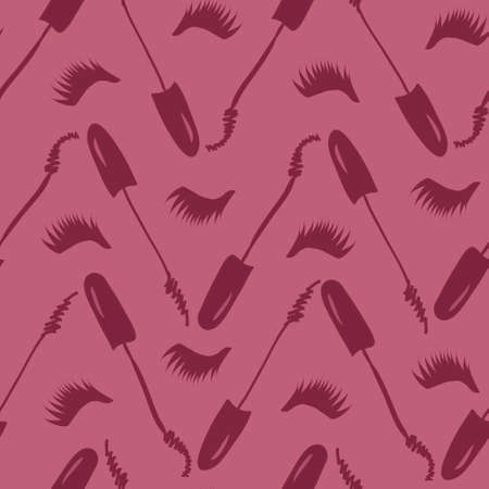 background with black mascara and lush lashesのイラスト素材