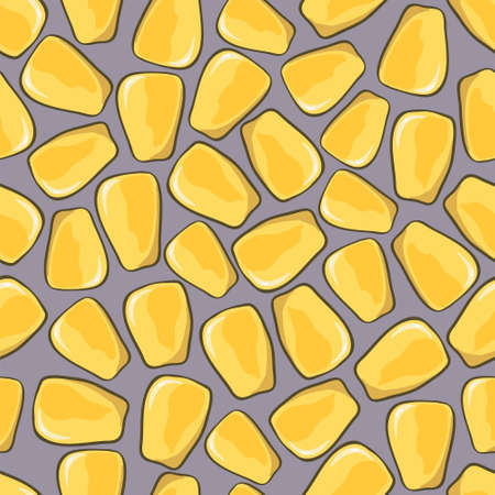 Yellow corn closeup seamless background. Food, meal