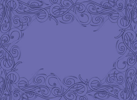 Vector decorative frame. Elegant element for design template, place for text. Lace decor for birthday and greeting card, wedding invitation, certificate.のイラスト素材