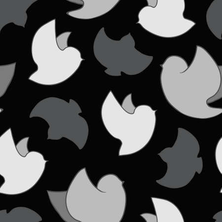 Spring birds seamless pattern.のイラスト素材