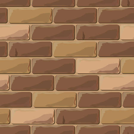 brick wall seamless illustration background - texture pattern for continuous replicate.のイラスト素材